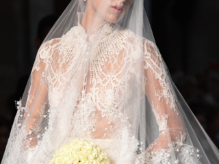 wedding dress form the first Crime Haute Couture collection wedding dress