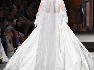 wedding dress form the first Crime Haute Couture collection wedding dress
