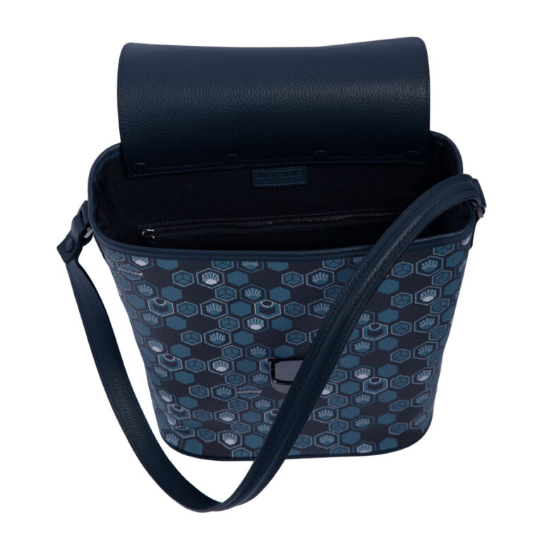 Bucket Bag ⋆ Titan Special Edition Monogrammed Handbag Hexagon navy blue
