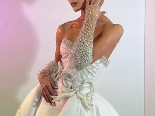 PFW23 Julien Fournie Wedding Dress bridal gown