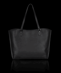 Deep Black Saturne Tote Bag tote bags
