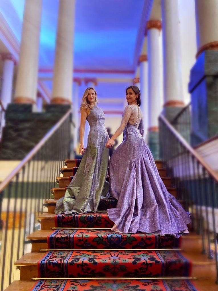 Haute Couture: Erminie Blondel and Chloé Chaume in Julien Fournié