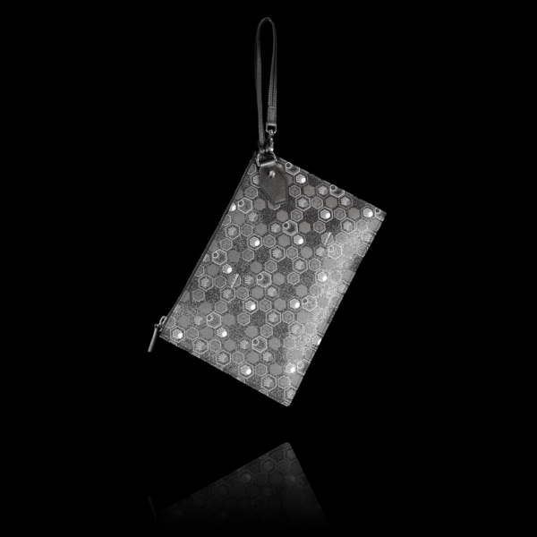 Pochette Luxe Pluton Midnight Dark evening clutch bag