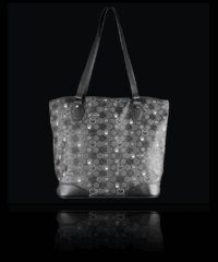 Midnight Black Saturne Tote Bag tote bags