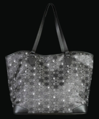 Midnight Black Saturne Tote Bag tote bag