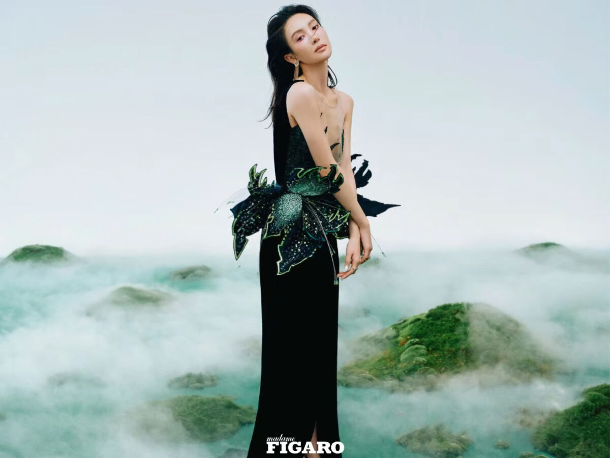 Jin Chen in Julien Fournié for Madame Figaro China