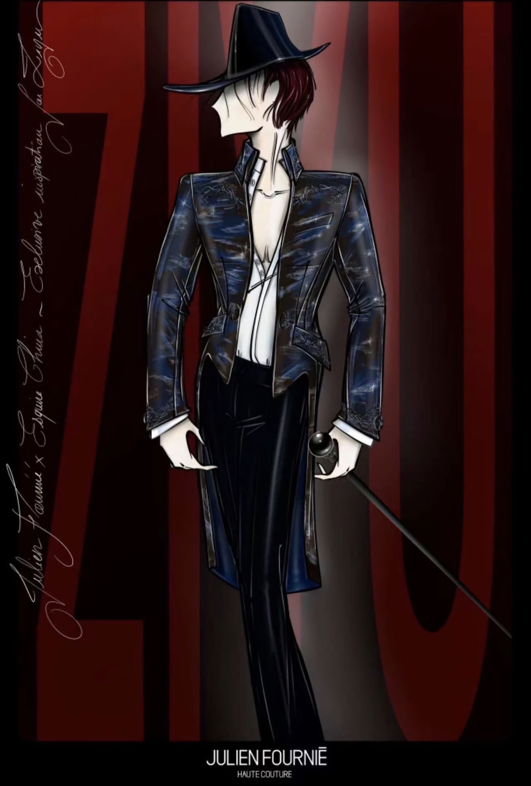 Zi Yu in Julien Fournié Haute Couture for Esquire China zi yu