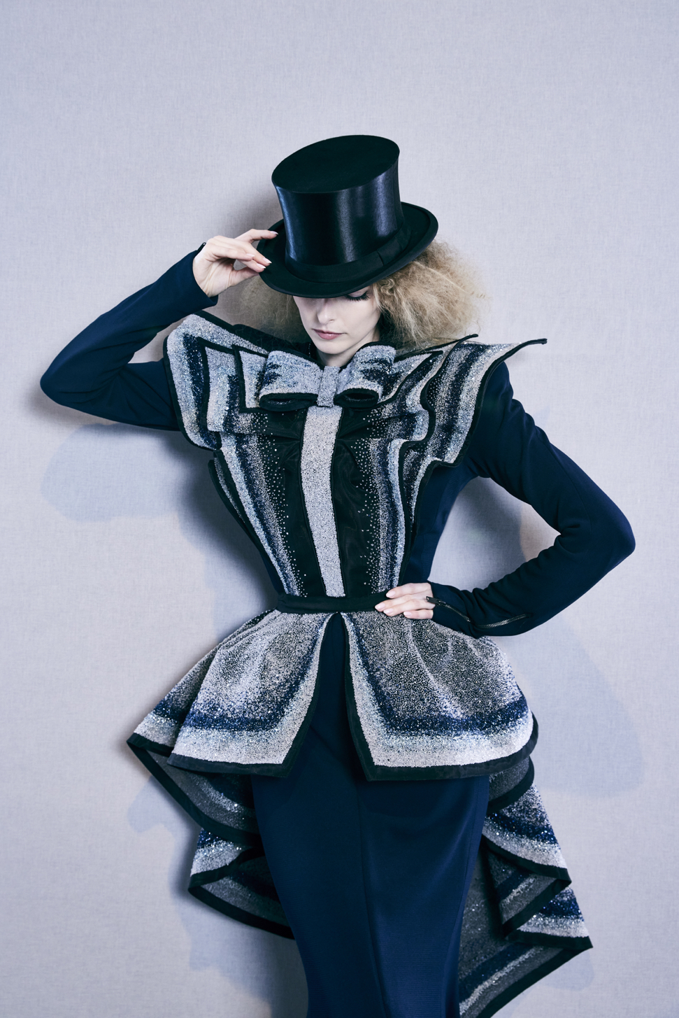 Klaus Nomi Evening jacket from the First Misfits haute couture collection, Julien Fournié