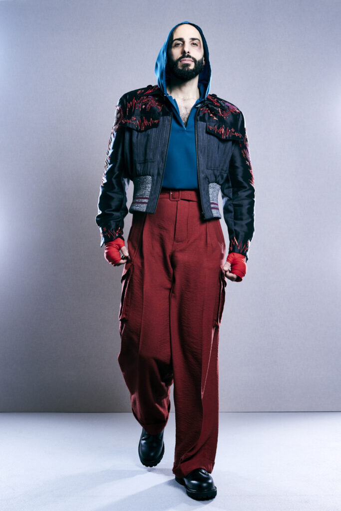 smoking haute couture Veste haute couture de la collection First Misfits, Julien Fournié