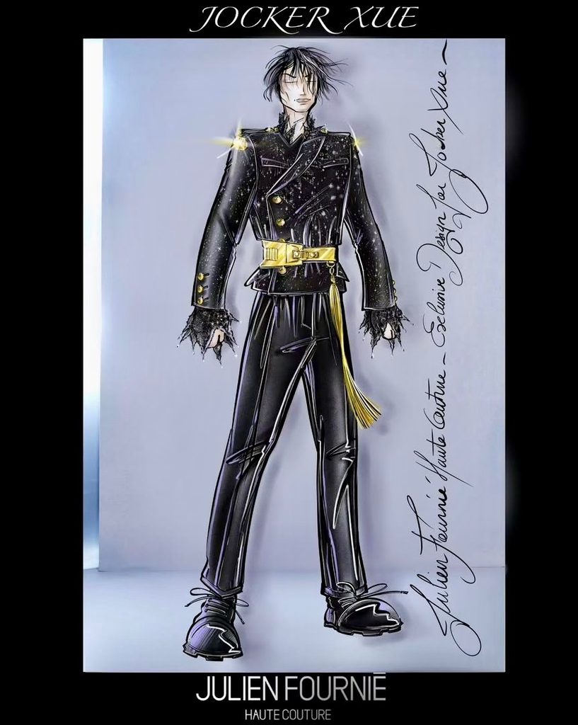 Joker Xue in the Julien Fournié Haute Couture look reworked from the First Misfits Rabbit look