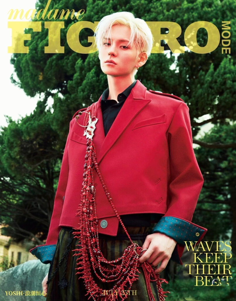 Yoshi in Julien Fournié Haute Couture for the cover of Madame Figaro MODE China