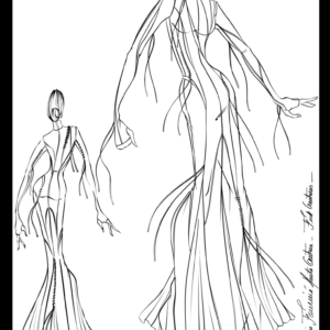 dessin robe haute couture