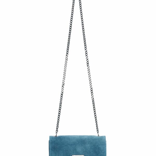 sac en veau velours bleu