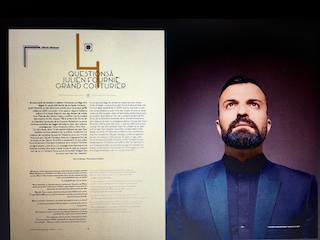 Le grand couturier Julien Fournié, Magazine The Gate Collection n°2