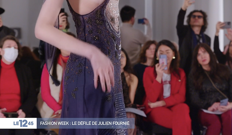 Le défilé Haute Couture de Julien Fournié sur le 1245 de M6