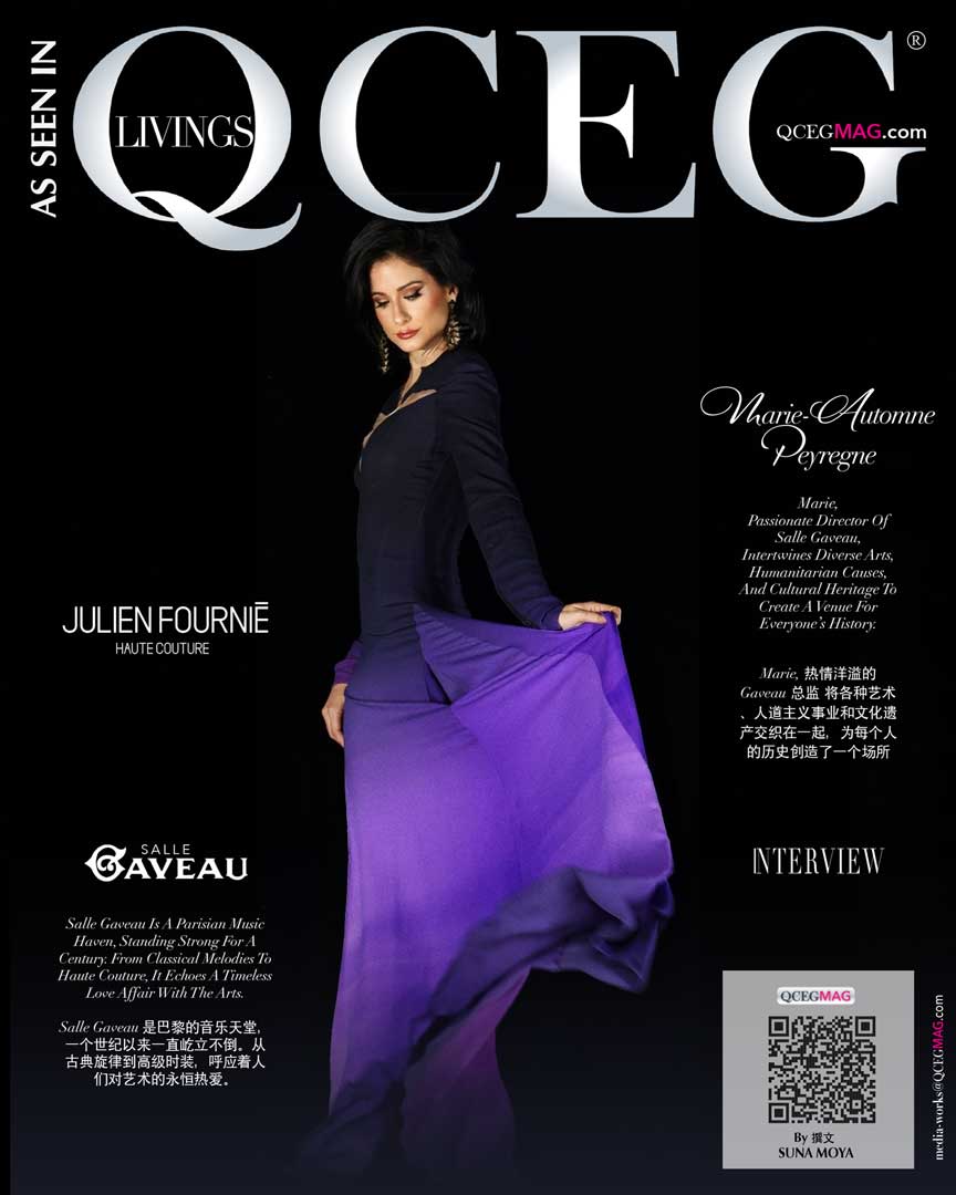 Marie Automne Peyregne en Julien Fournié Haute Couture pour QCEG
