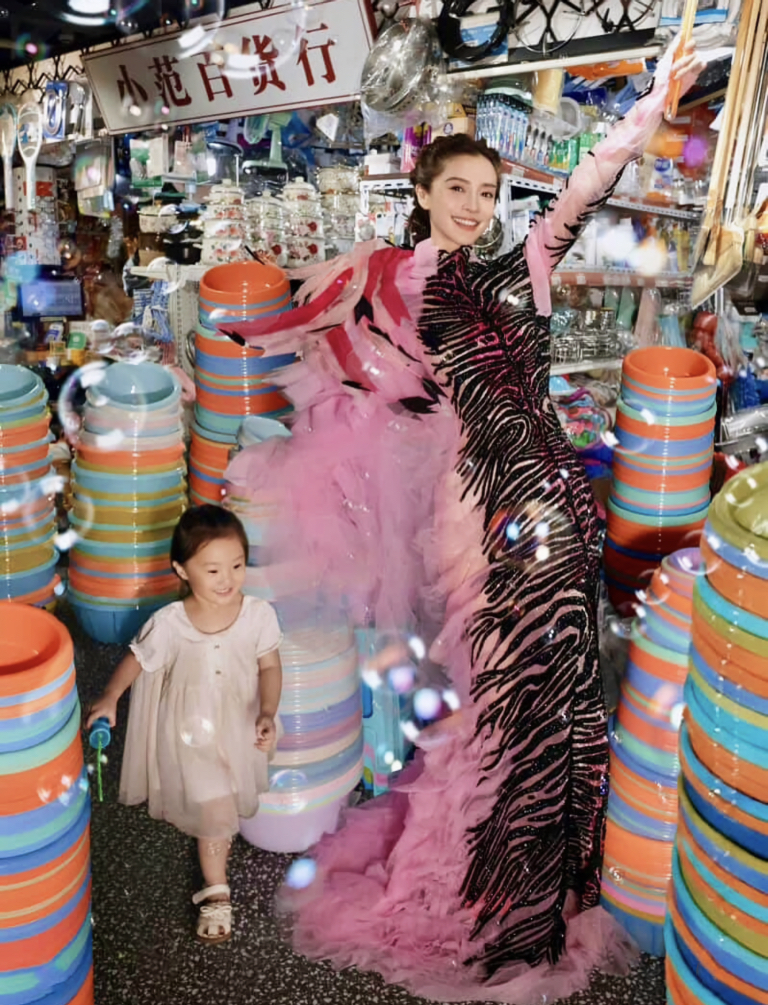 Angelababy in Julien Fournié Haute Couture Angelababy