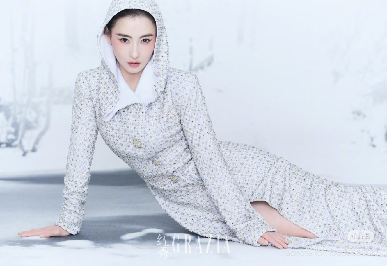Cecilia Cheung en Julien Fournié Haute Couture PE 26 dans le Grazia China