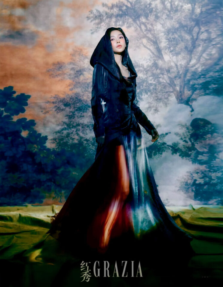 Angelababy (杨颖) in Julien Fournié Haute Couture in Grazia