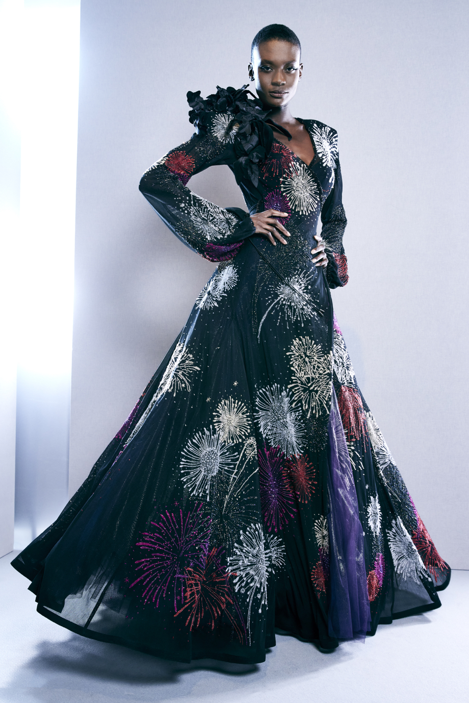 robe haute couture Robe feu d'artifice