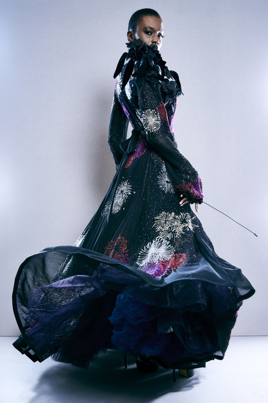 robe haute couture Robe Haute Couture feu d'artifice